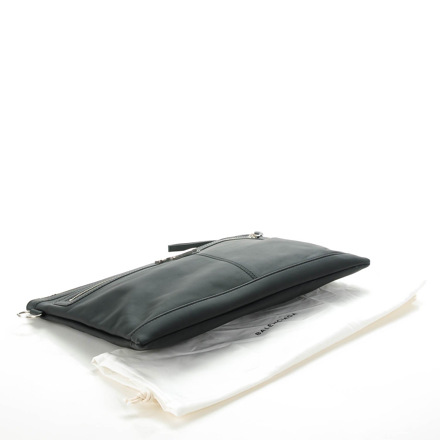 Balenciaga Rubber Calfskin Marble Clip M Black 4 of 7