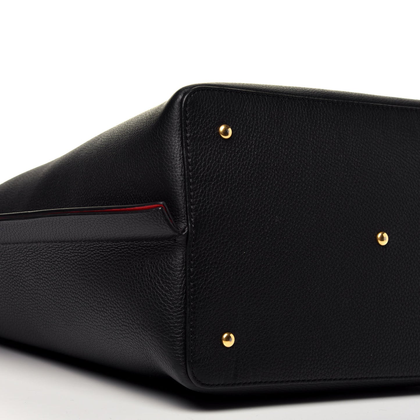 Grainy Calfskin Escape Hobo Bag Black