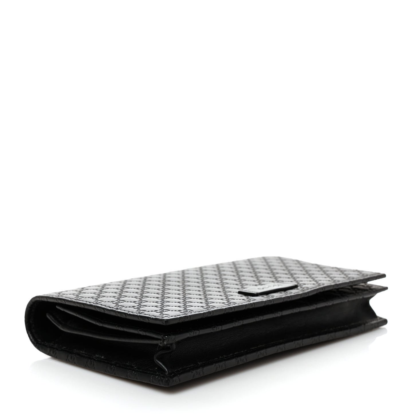 Microguccissima Crossbody Wallet Black