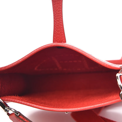 Hermes Taurillon Clemence Evelyne TPM Rouge Casaque 5 of 10