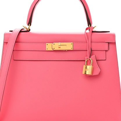 Hermes Epsom Kelly Sellier 28 Rose Azalee 8 of 11