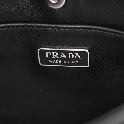 Prada Spazzolato Cleo Shoulder Bag Black 6 of 13