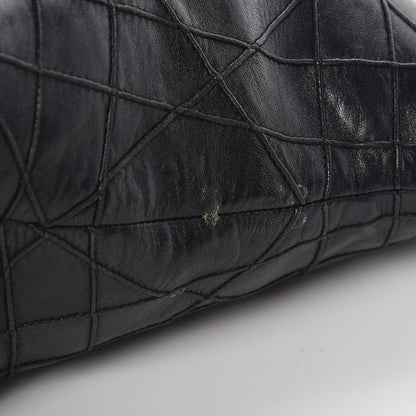 Christian Dior Lambskin Cannage Medium Granville Tote Black 15 of 16