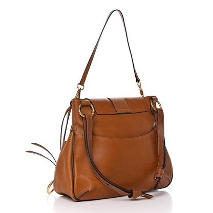 Chloe Grained Lambskin Medium Lexa Shoulder Bag Mustard Brown 3 of 10