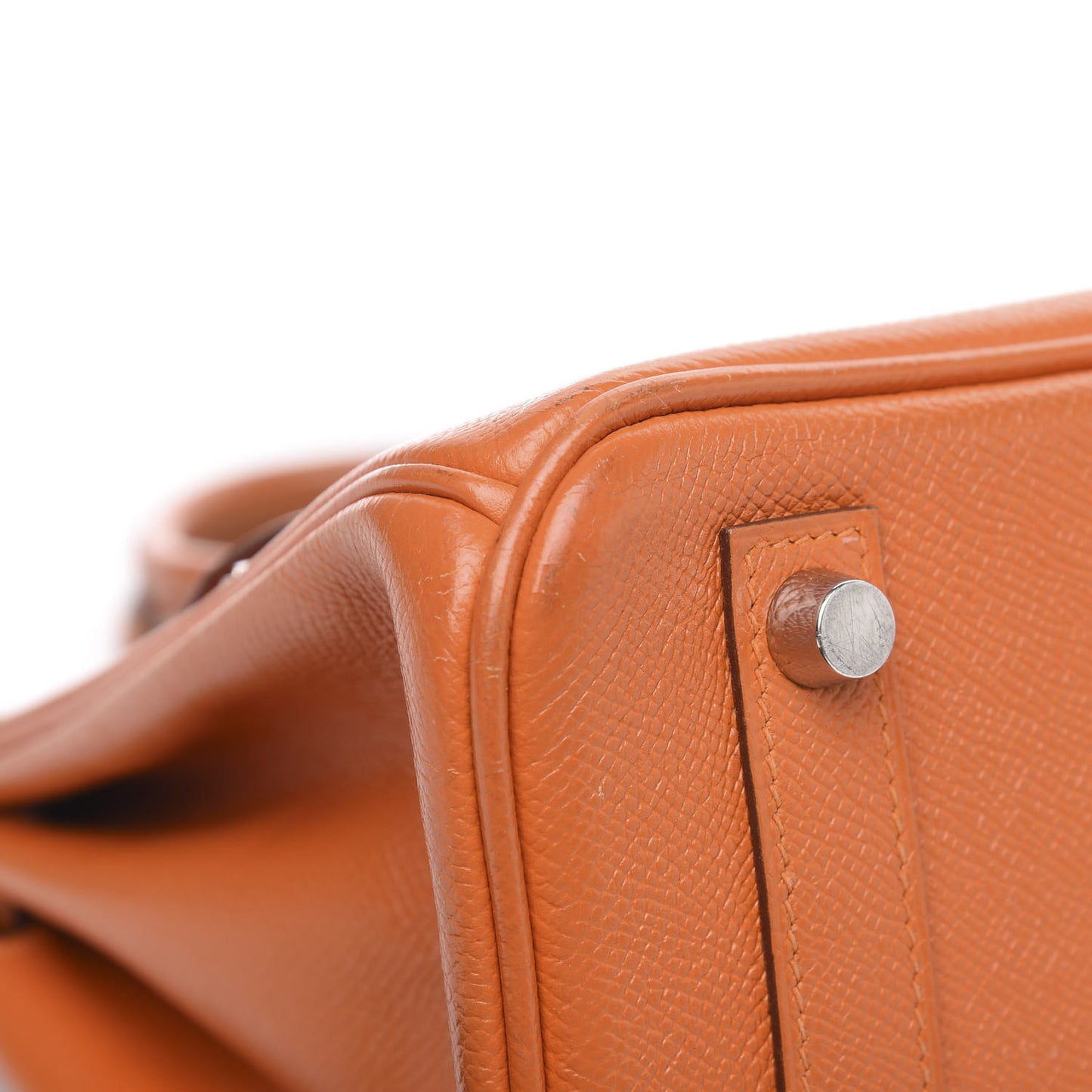 Epsom Birkin 25 Orange