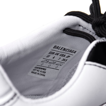 Balenciaga Polyurethane Womens Zen Sneakers 37 White Black 9 of 11