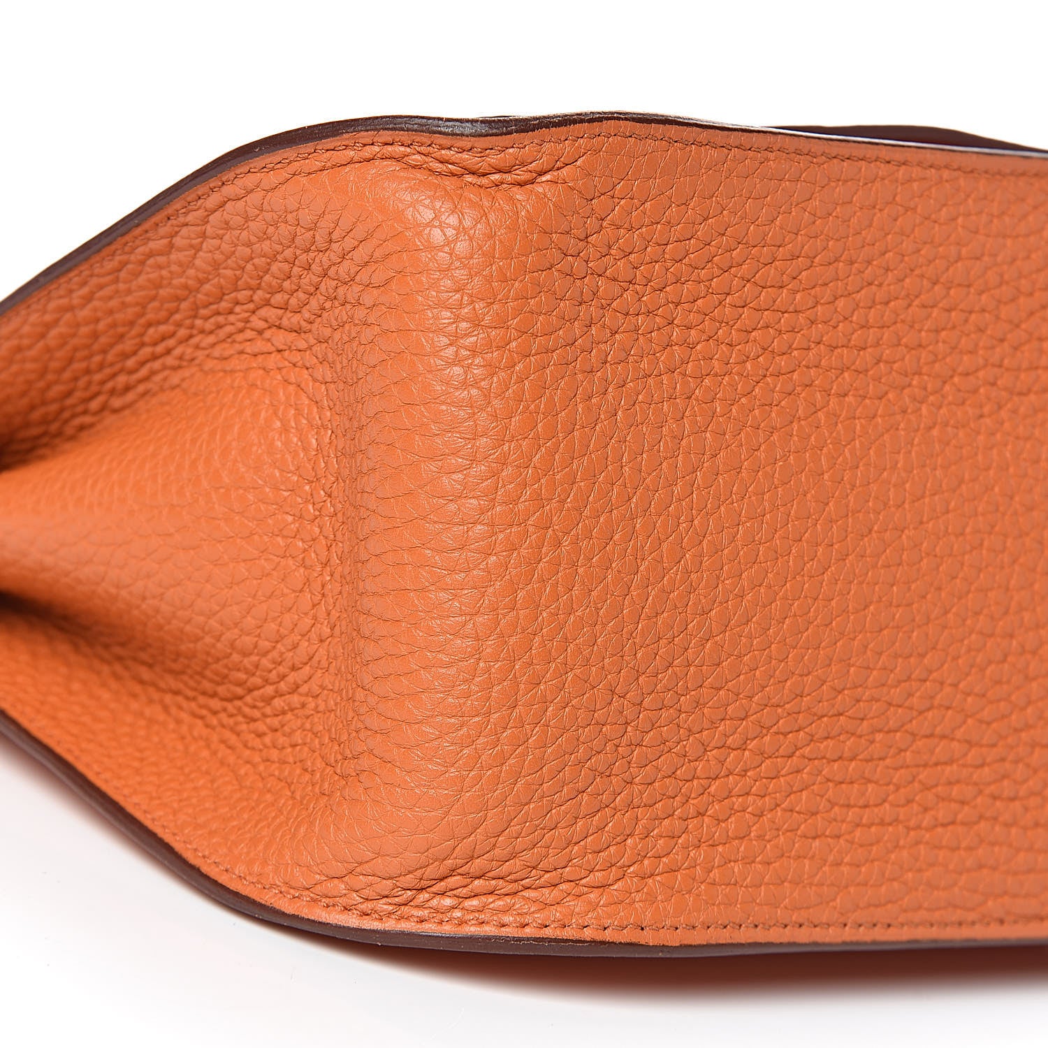 Hermes Taurillon Clemence Jypsiere 28 Orange 15 of 17