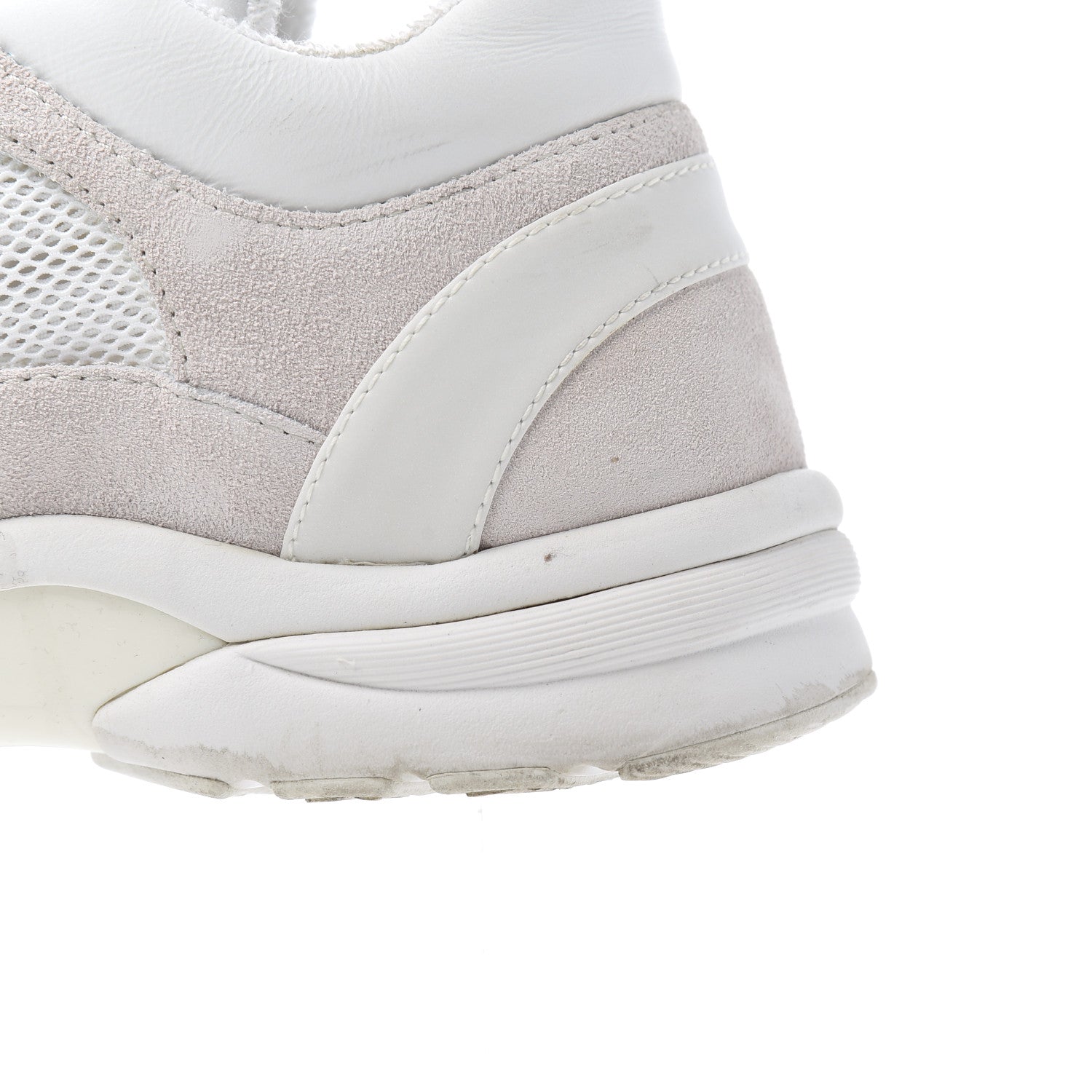 Chanel Suede Calfskin CC Sneakers 38.5 Pink White 21 of 29