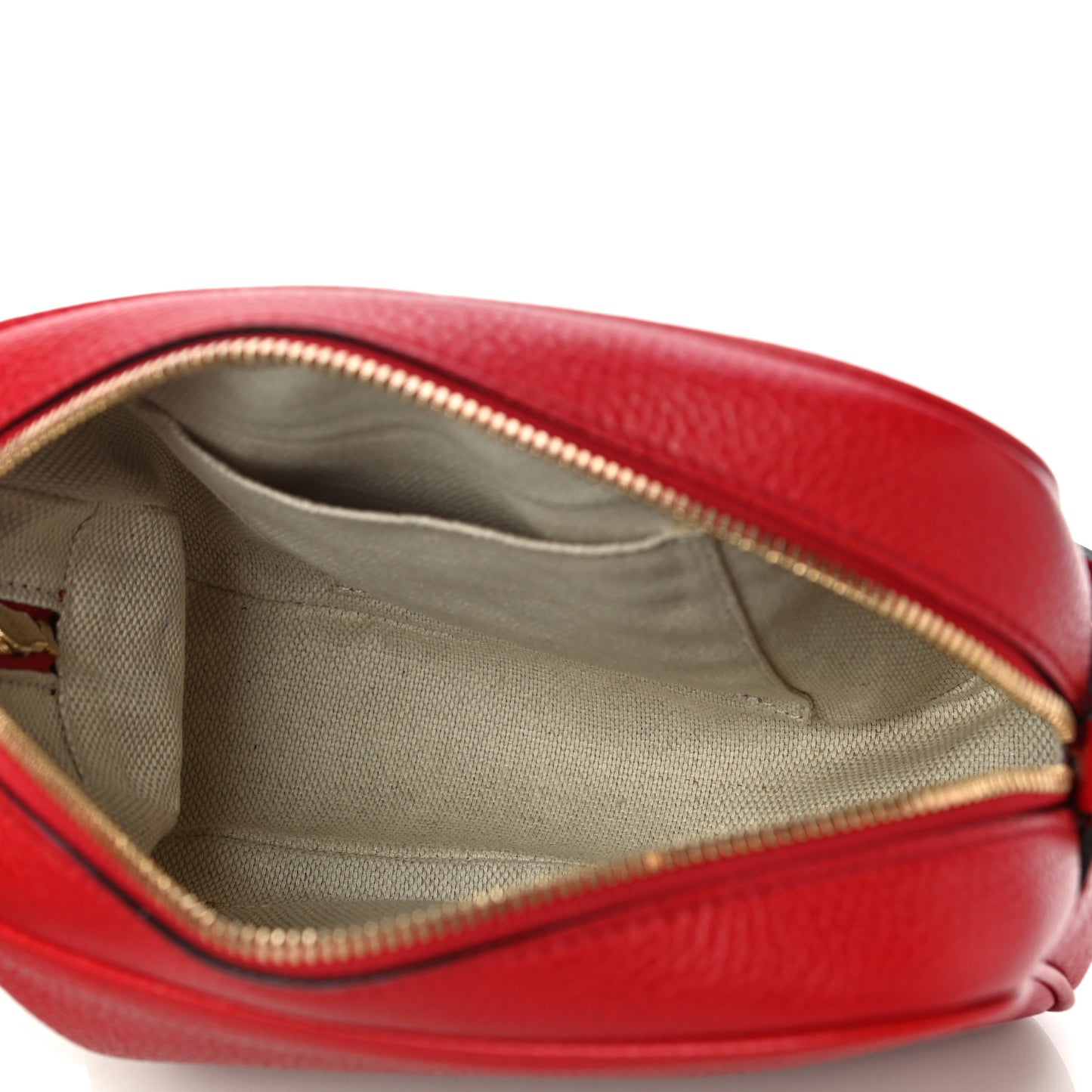 Pebbled Calfskin Small Soho Disco Bag Tabasco Red