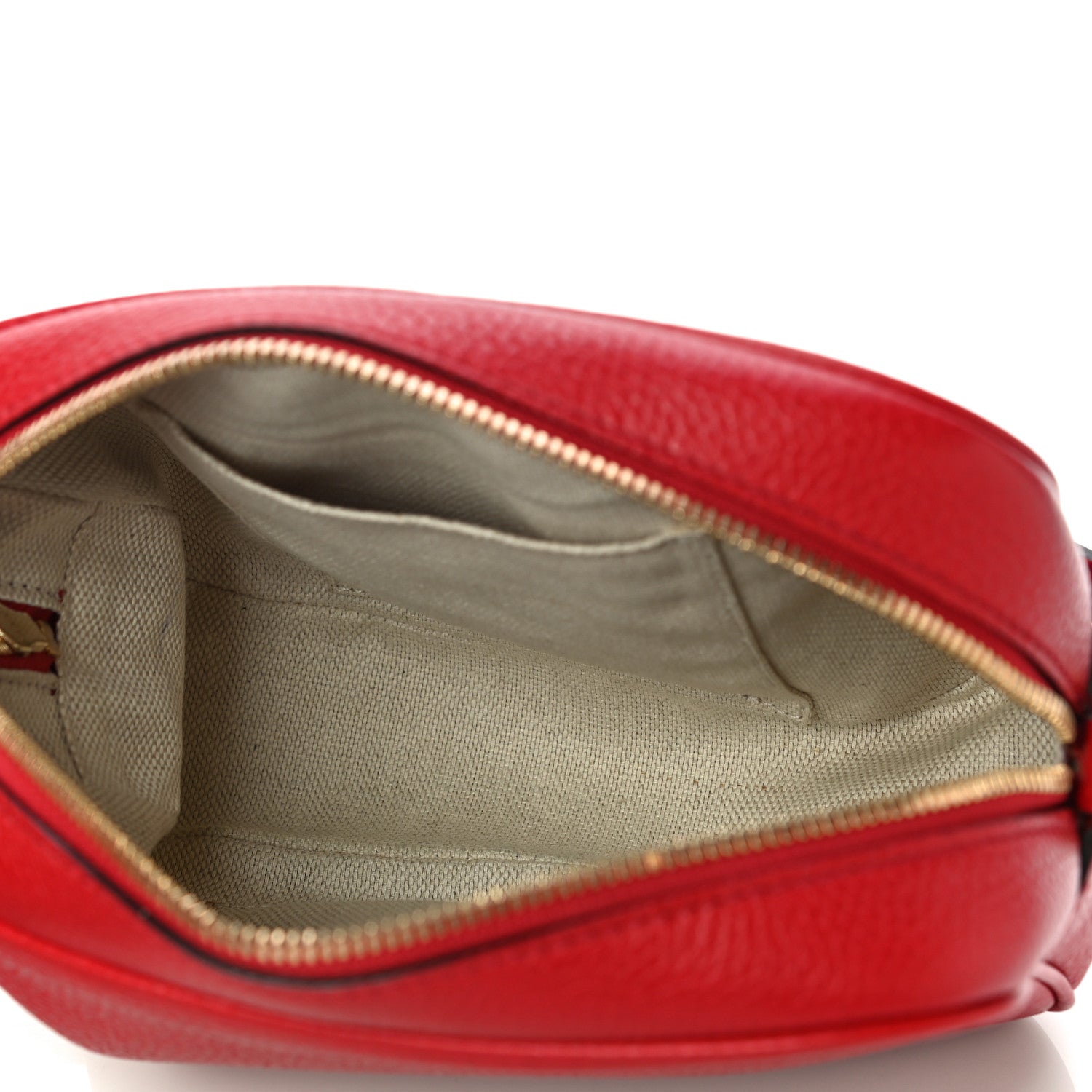 Gucci Pebbled Calfskin Small Soho Disco Bag Tabasco Red 5 of 11