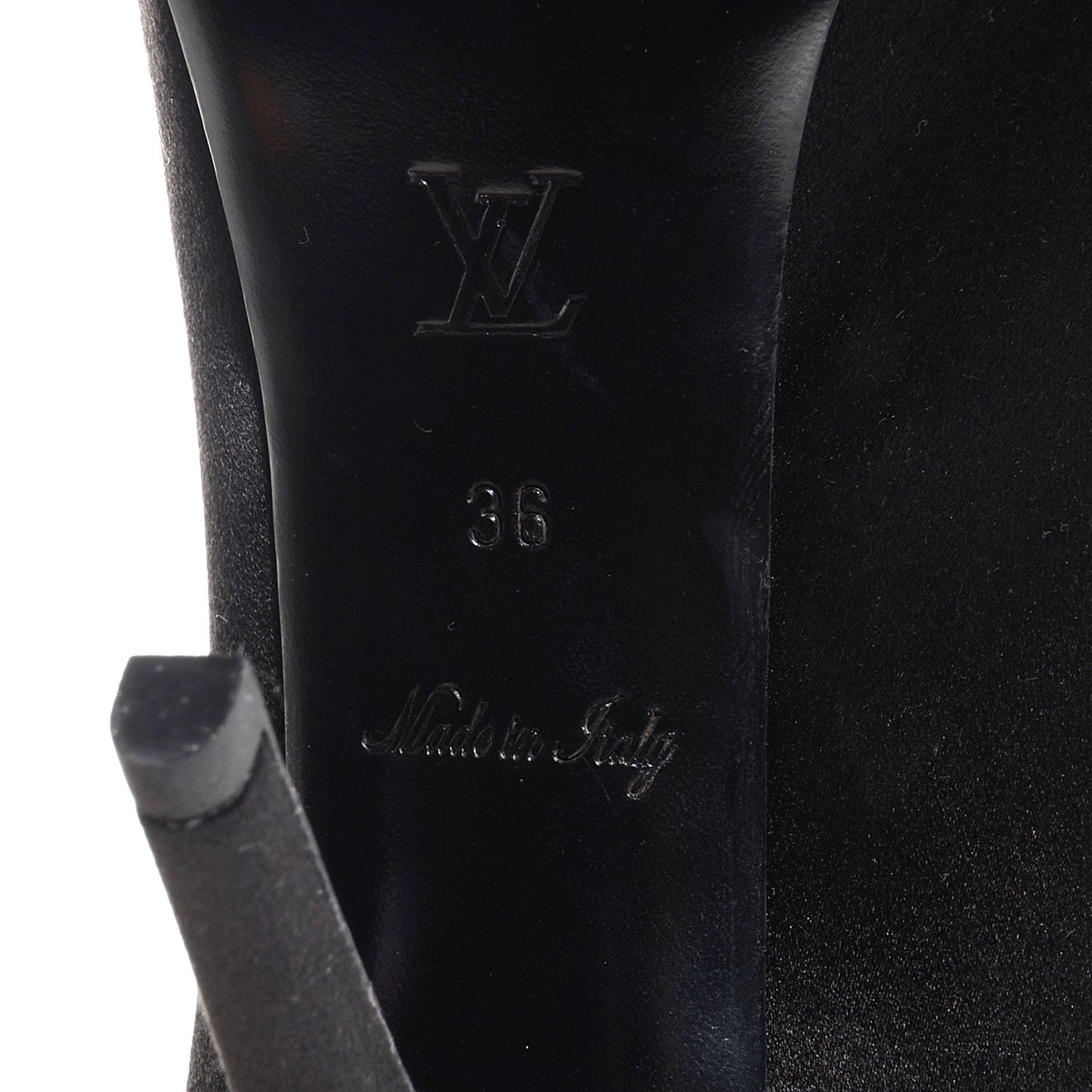 Satin Athen Peep Toe Pumps 36 Black
