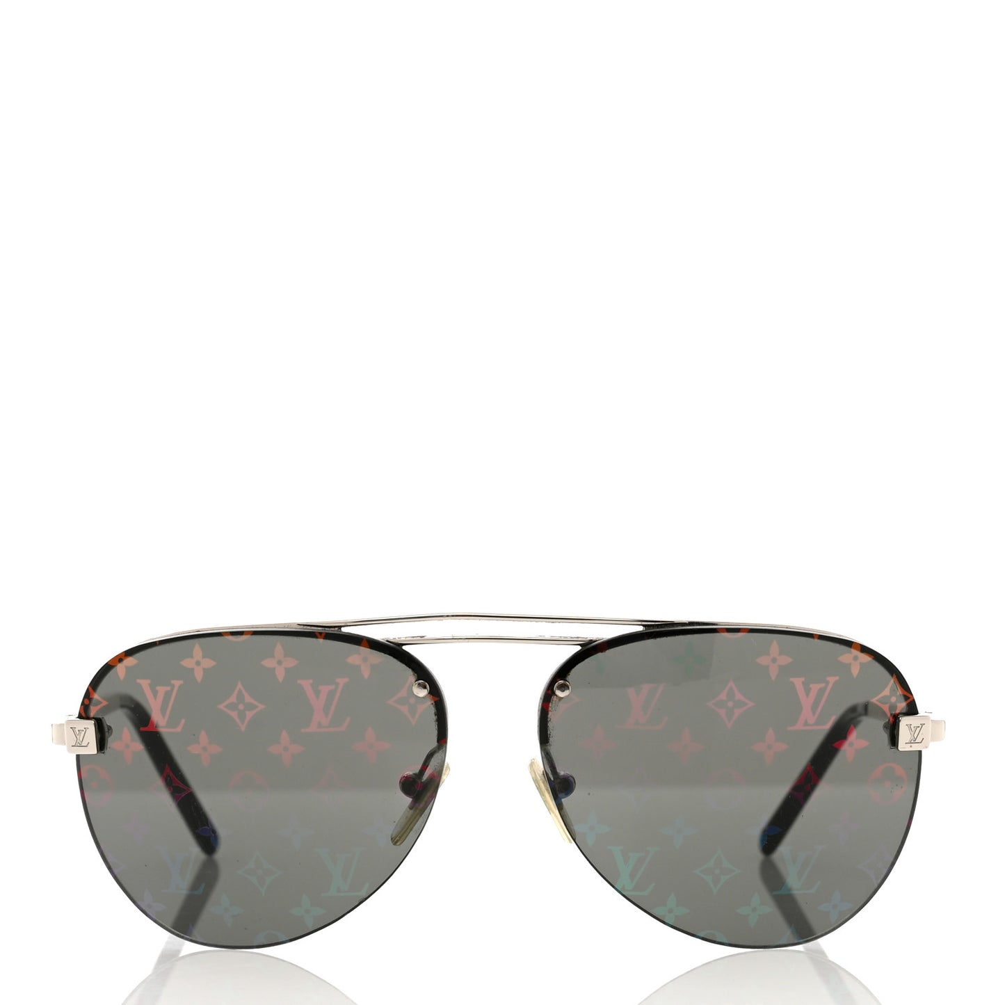 Metal Monogram Clockwise Sunglasses Z1595E Black