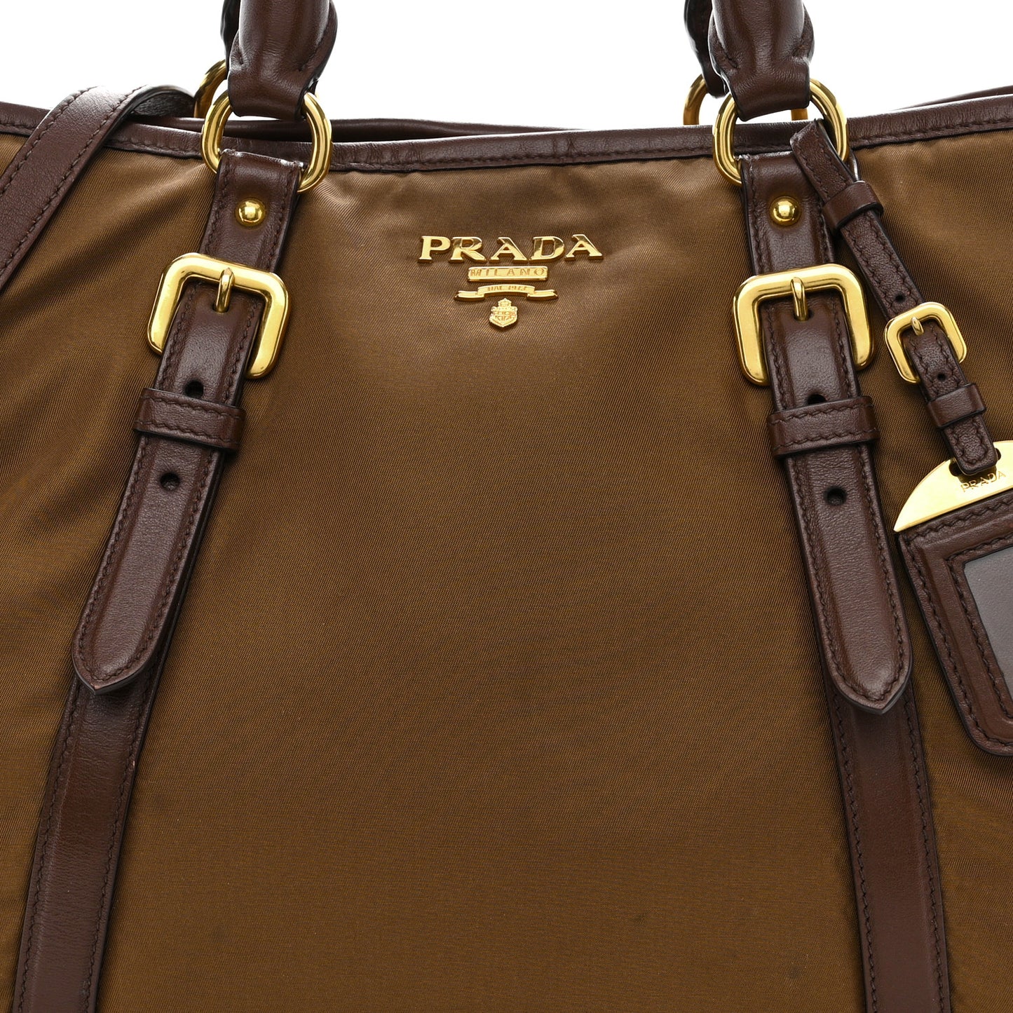 Tessuto Nylon Soft Calf Small Tote Corinto