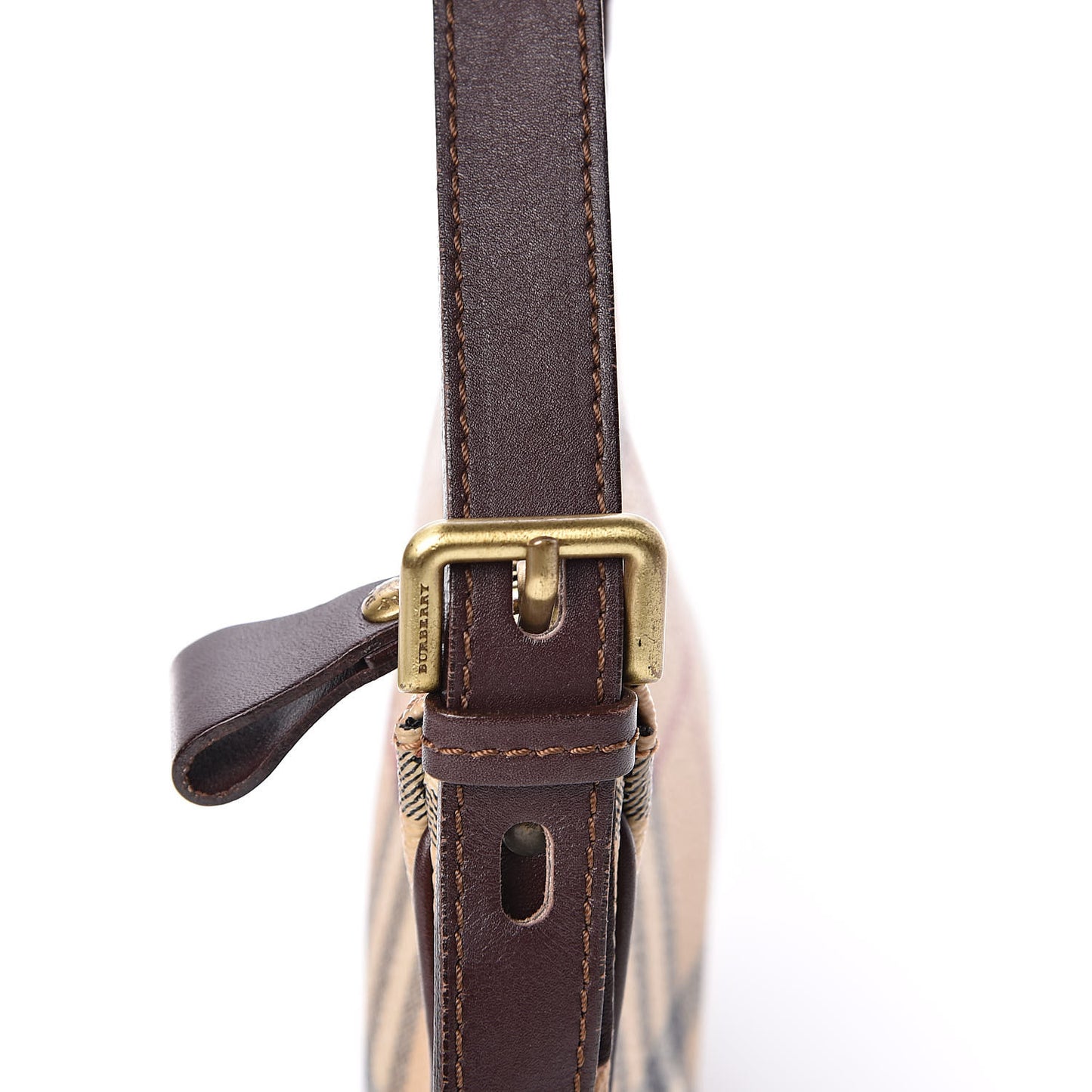 Haymarket Check Pochette Chocolate