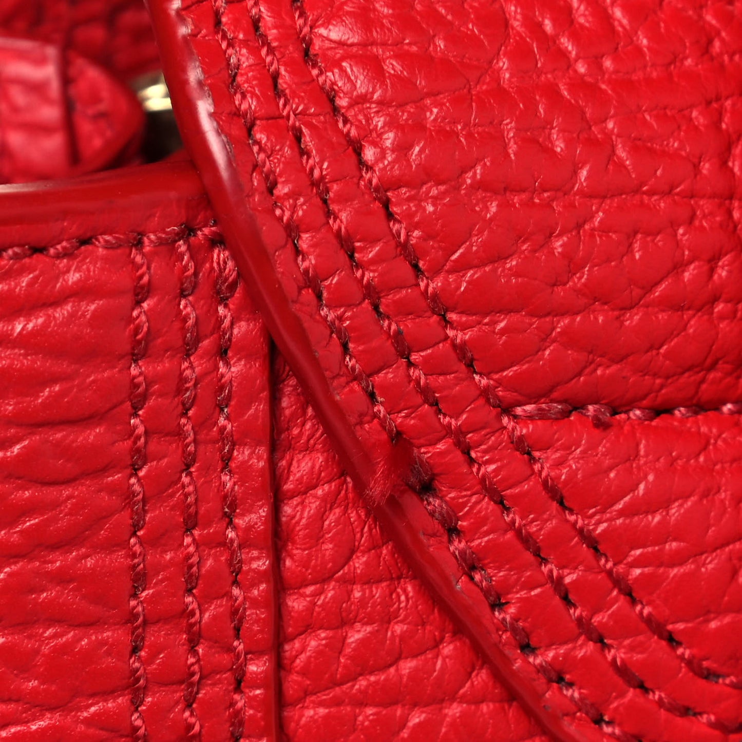 Textured Calfskin Mini Pashli Satchel Red