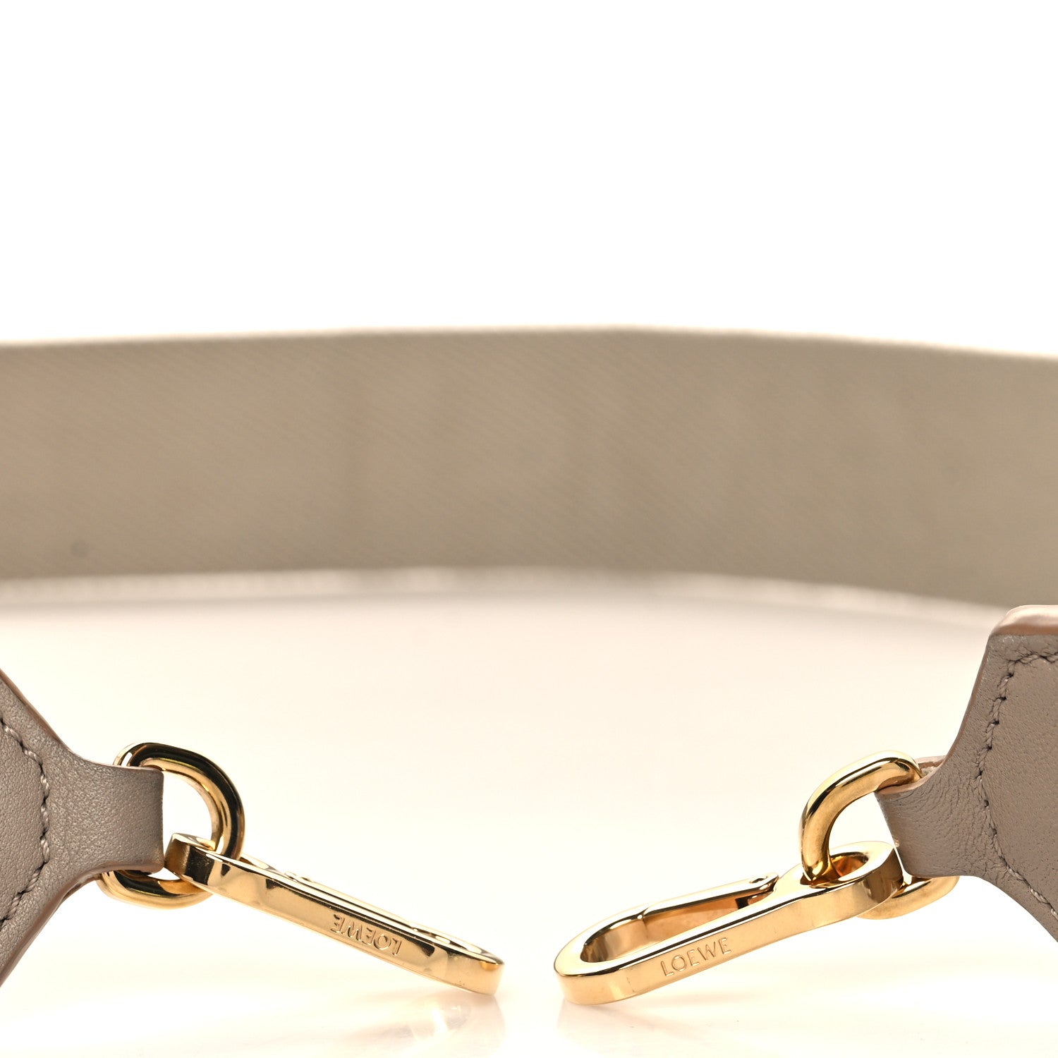 Loewe Calfskin Jacquard Webbing Anagram Strap Ecru Natural 3 of 6