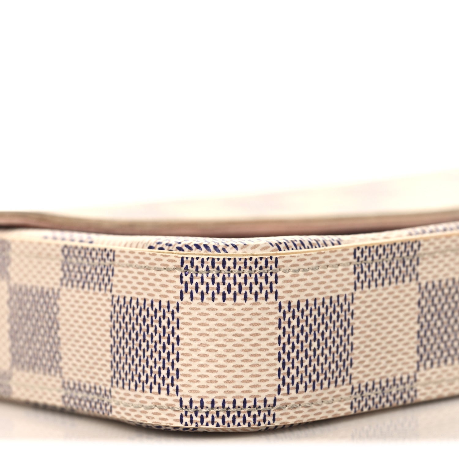 Louis Vuitton Damier Azur Pochette Felicie Chain Wallet Rose Ballerine 9 of 11