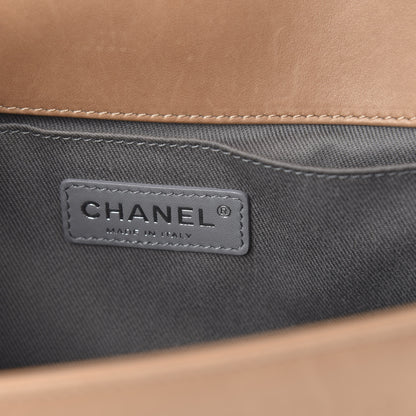 Chanel Lambskin Quilted Medium Boy Flap Beige 6 of 14