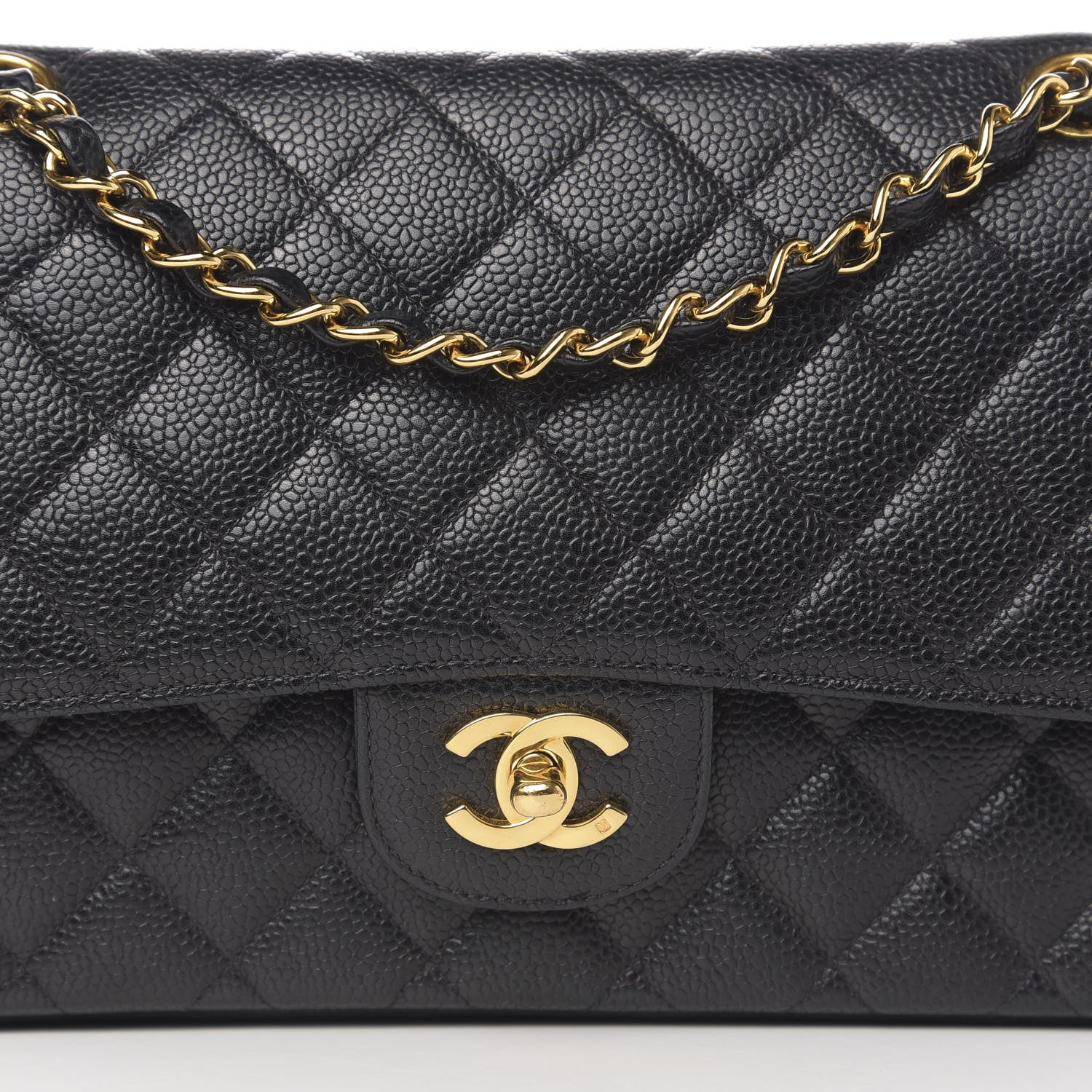 Chanel Caviar Quilted Medium Double Flap Black 11 of 11