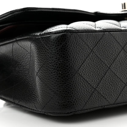 Chanel Caviar Quilted Medium Double Flap Black 9 of 10