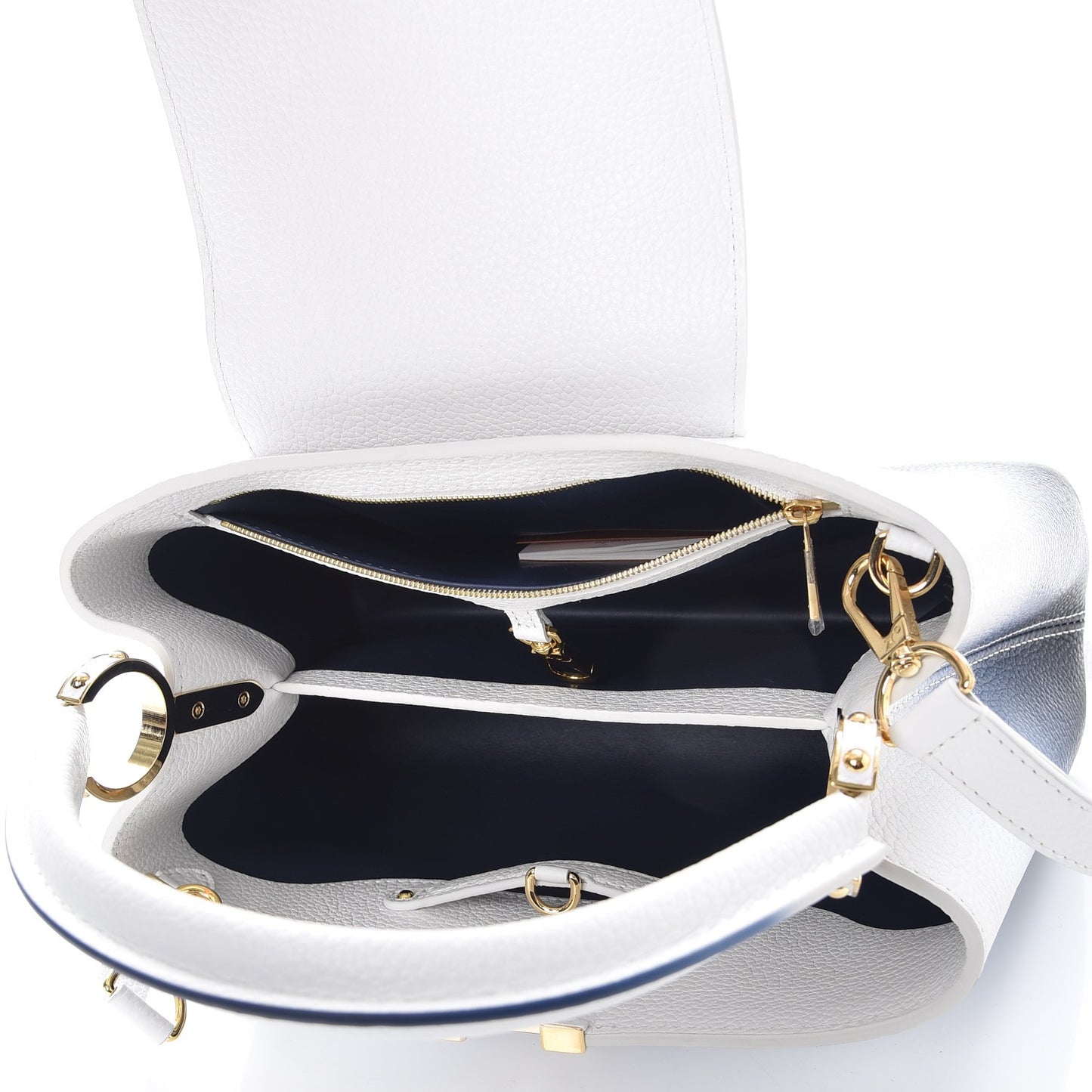 Taurillon Capucines PM Blue Marine