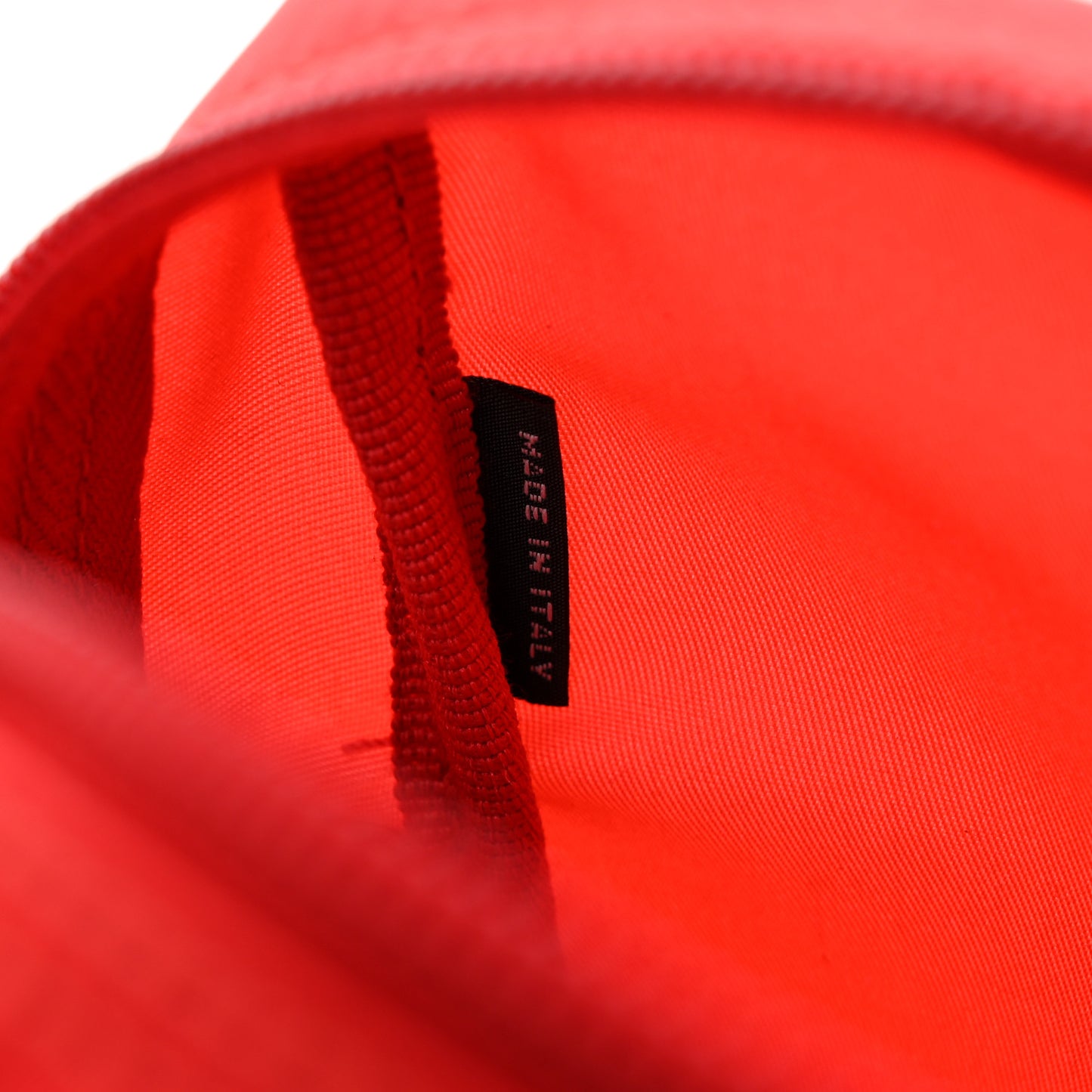 Tessuto Nylon Vela Cosmetic Pouch Rosso