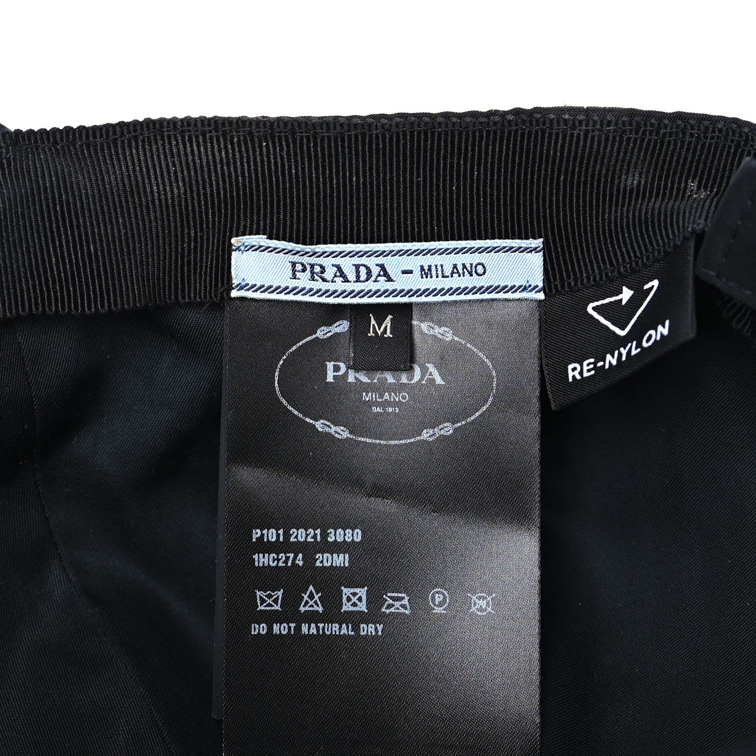 Prada Re-Nylon Womens Baseball Cap M Black 7 of 7