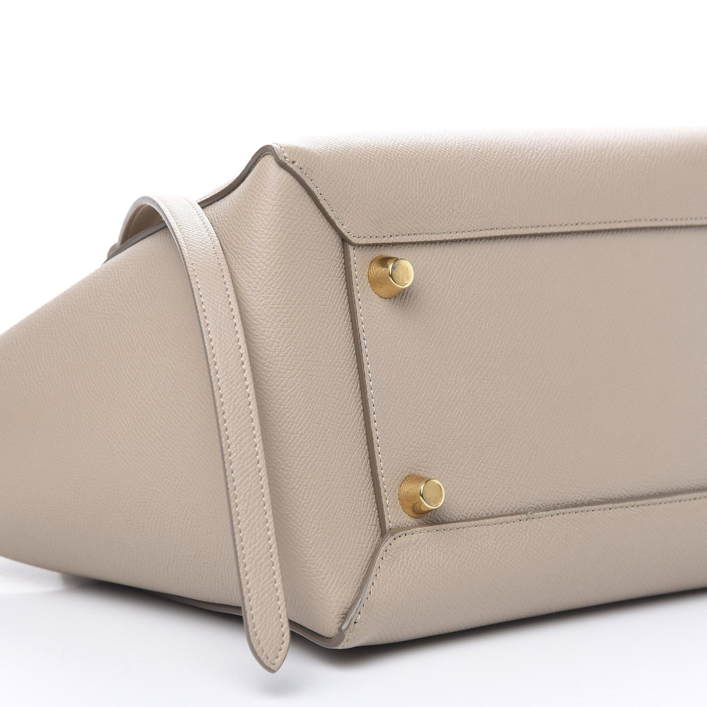 Grained Calfskin Mini Belt Bag Light Taupe