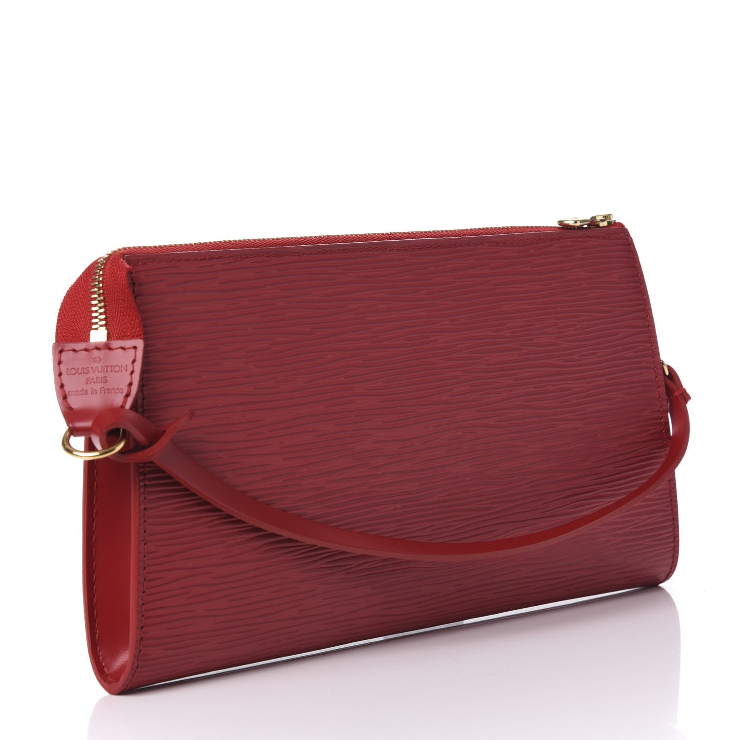 Louis Vuitton Epi Pochette Accessories 24 Castillan Red 3 of 10