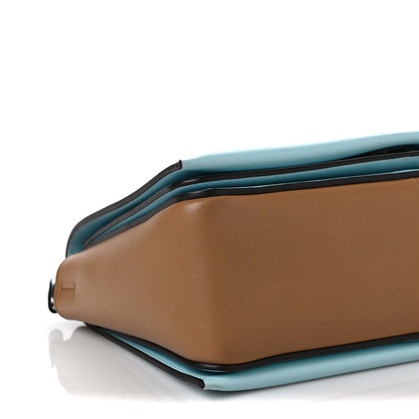 Shiny Smooth Calfskin Medium Frame Shoulder Bag