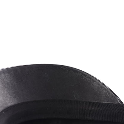 Hermes Wool Calfskin Hat Cap 57 Black 5 of 5