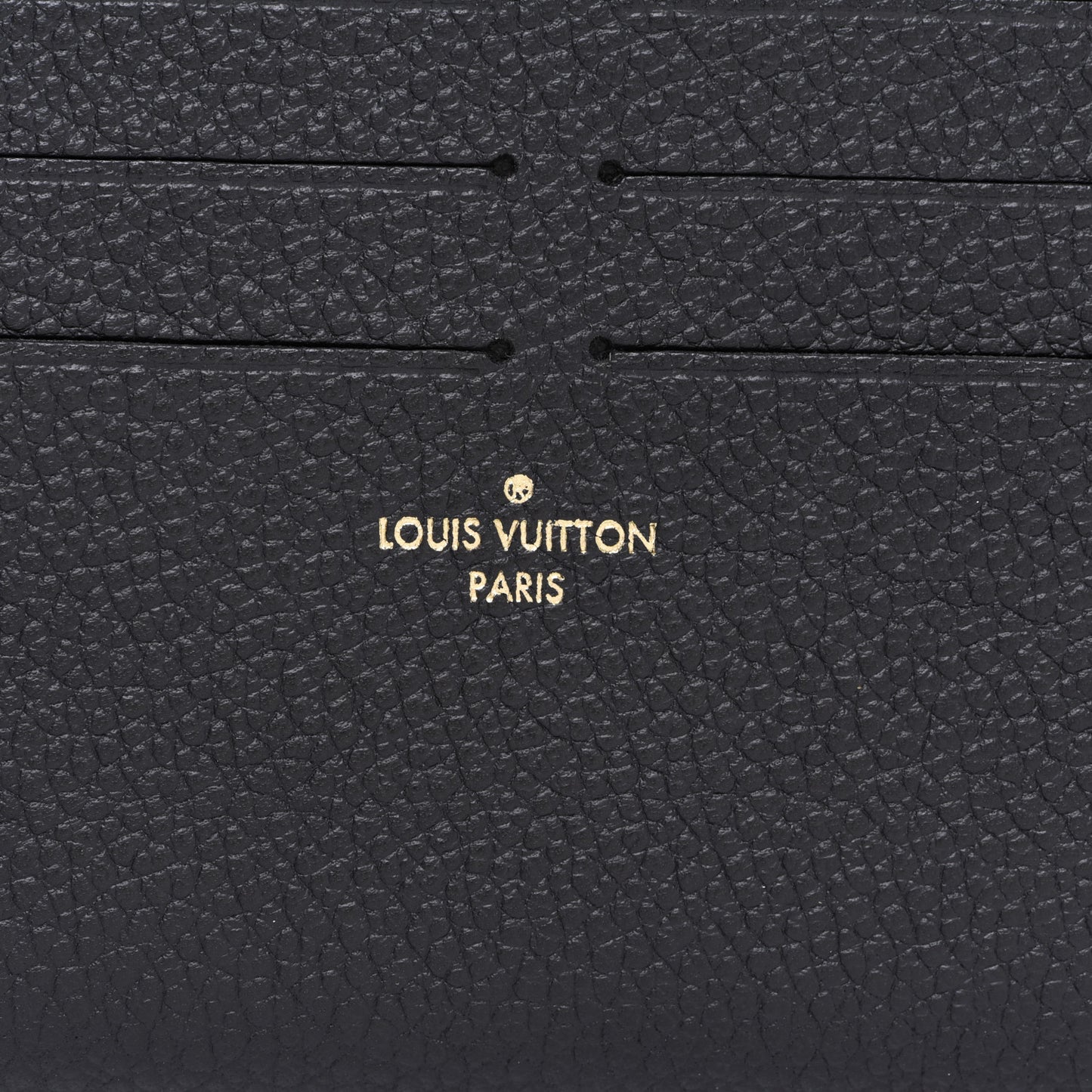 Calfskin Felicie Chain Wallet Card Holder Insert Black