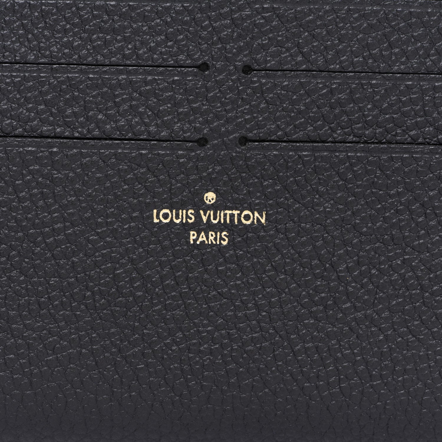 Louis Vuitton Calfskin Felicie Chain Wallet Card Holder Insert Black 6 of 6