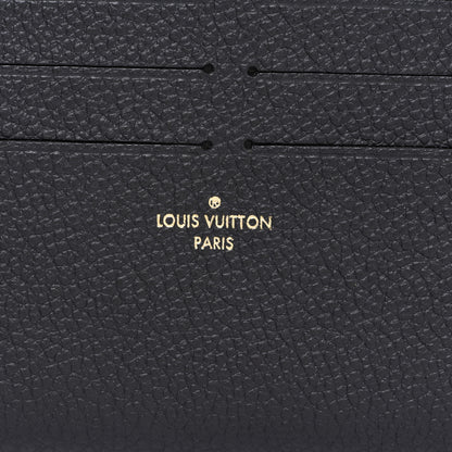 Louis Vuitton Calfskin Felicie Chain Wallet Card Holder Insert Black 6 of 6
