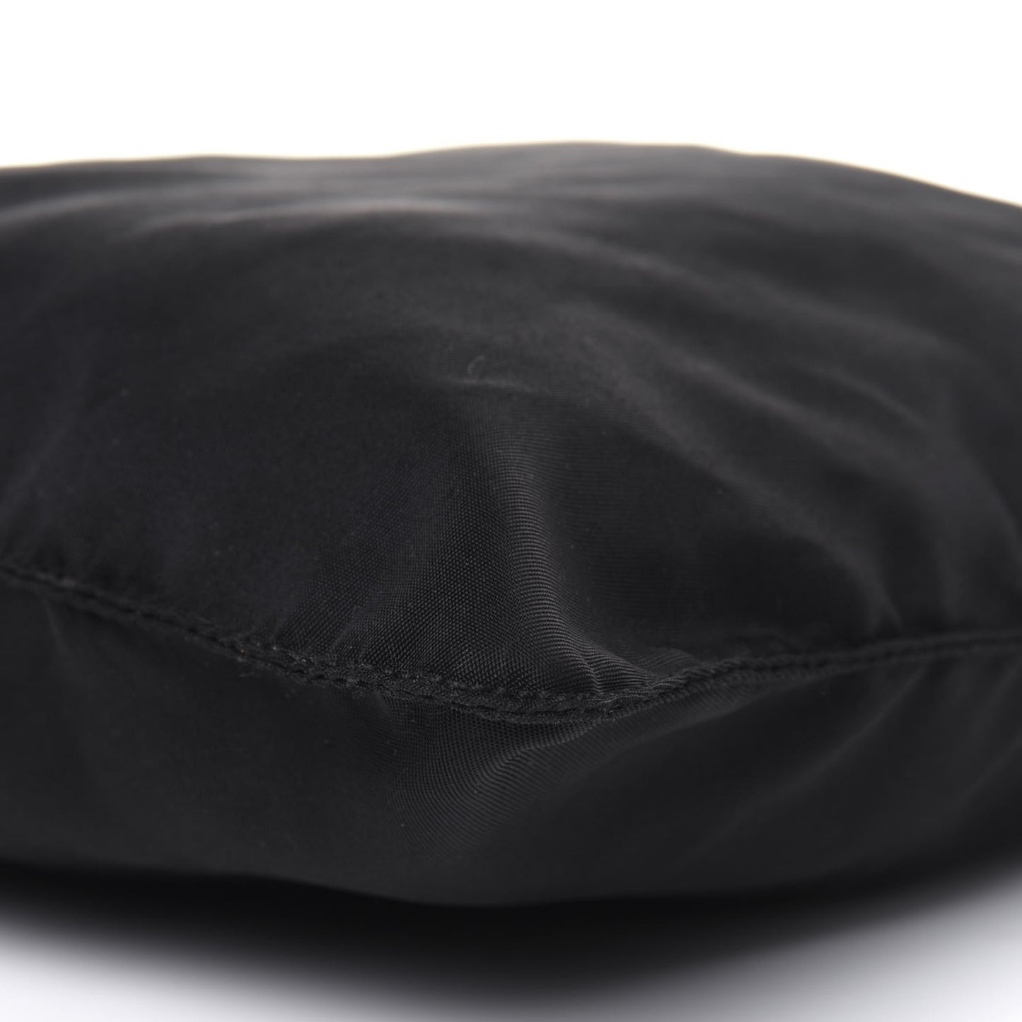 Tessuto Nylon Saffiano Flat Messenger Bag Black