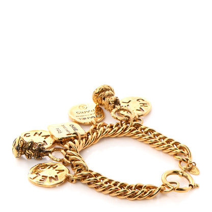 Chanel Metal Charm Bracelet Gold 3 of 8