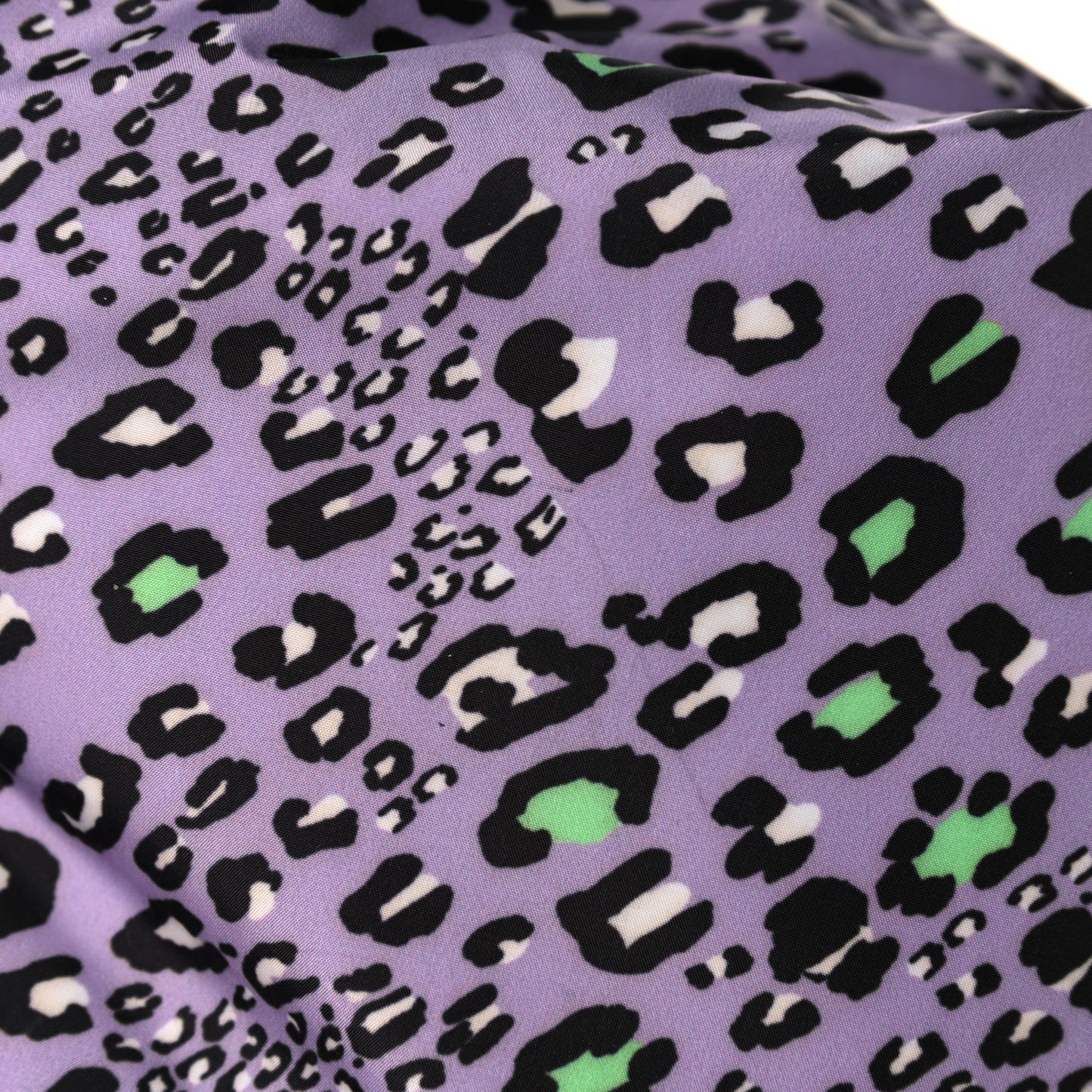 Nylon Calfskin Barocco Mosaic Print Hobo Bag Jacaranda Multicolor