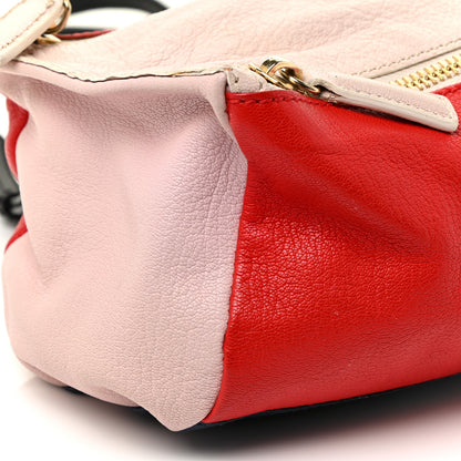 Givenchy Sugar Goatskin Tri-color Mini Pandora Red Pink Blue 5 of 17