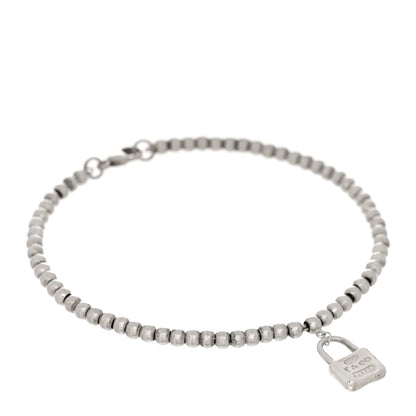 Tiffany Sterling Silver 1837 Lock Charm Bead Bracelet 1 of 3