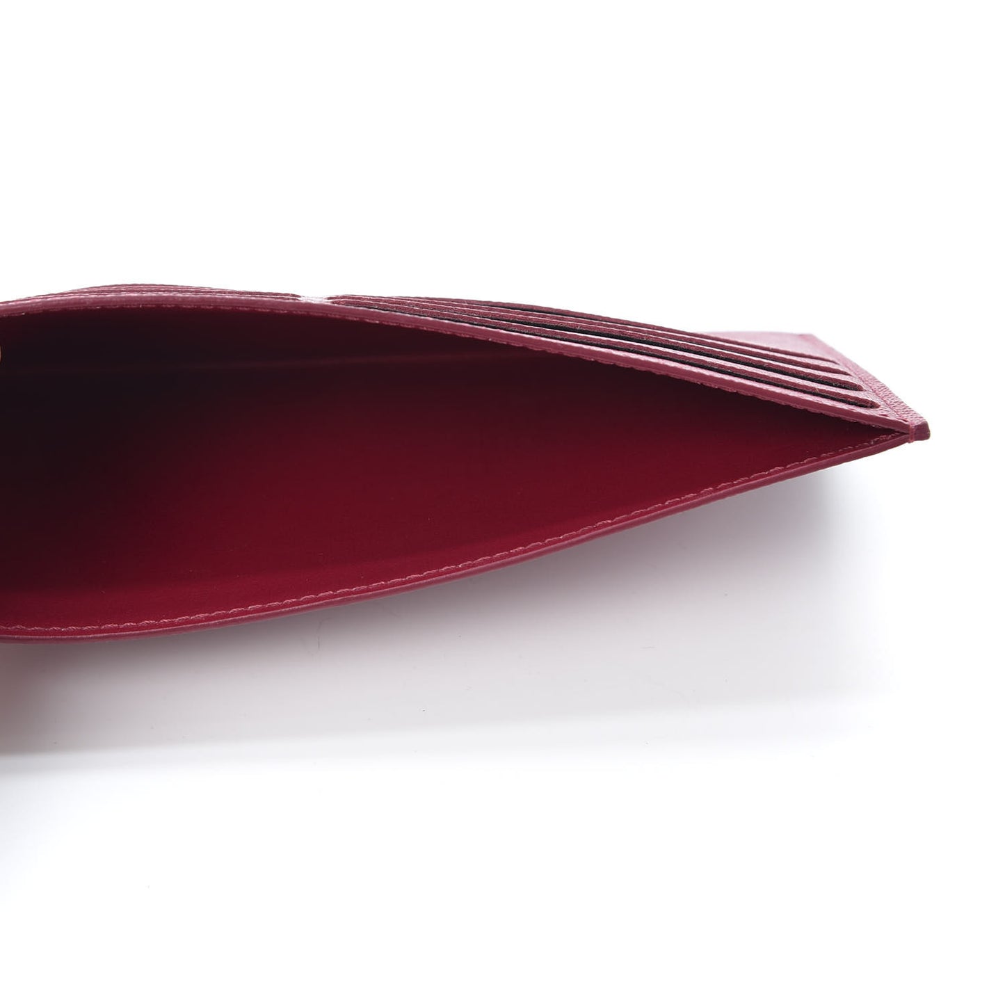 Calfskin Felicie Card Holder Insert Fuchsia