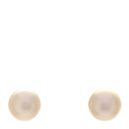 Mikimoto 18K Yellow Gold Akoya Pearl 8-8.5mm Stud Earrings 1 of 4