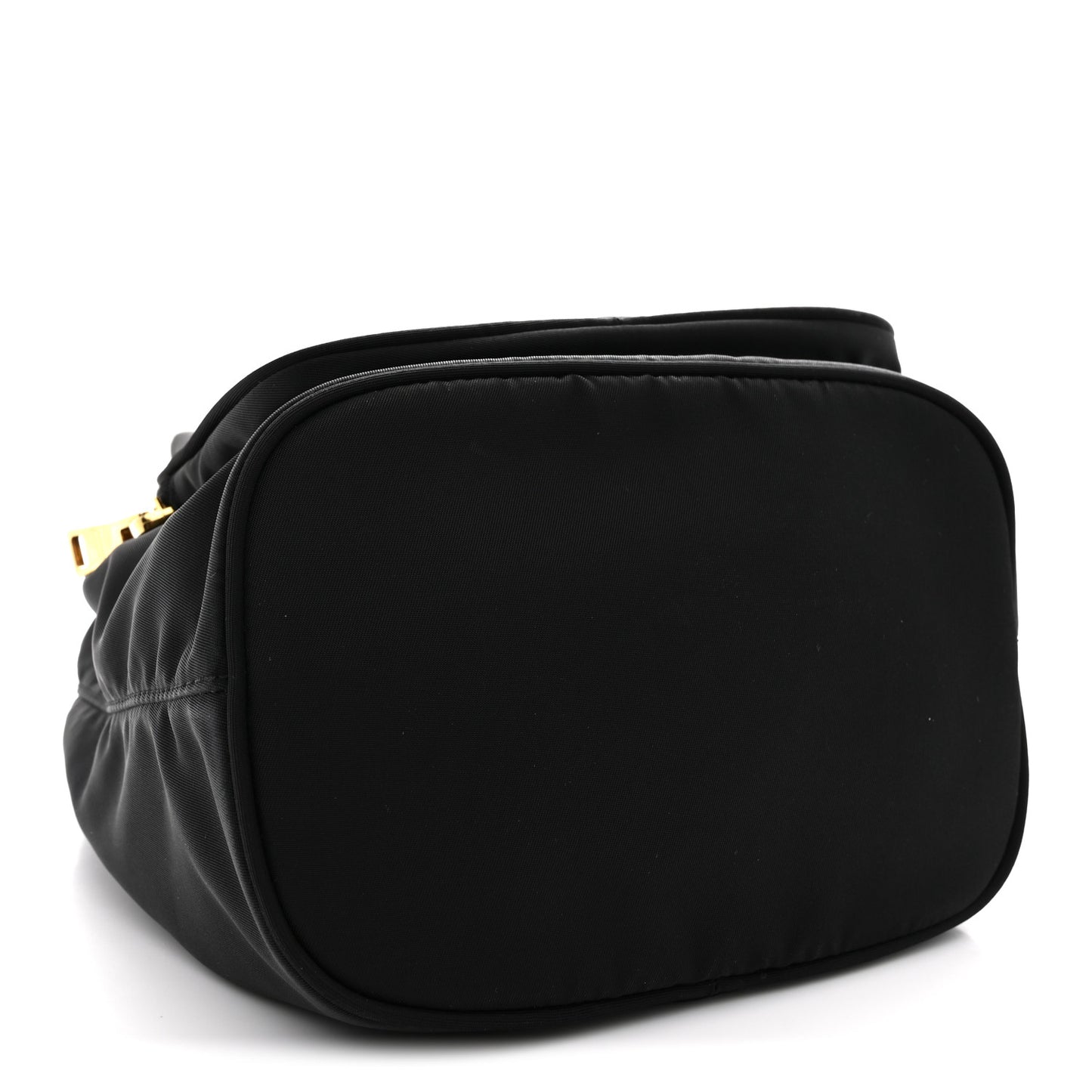 Re-Nylon Duet Drawstring Shoulder Bag Black