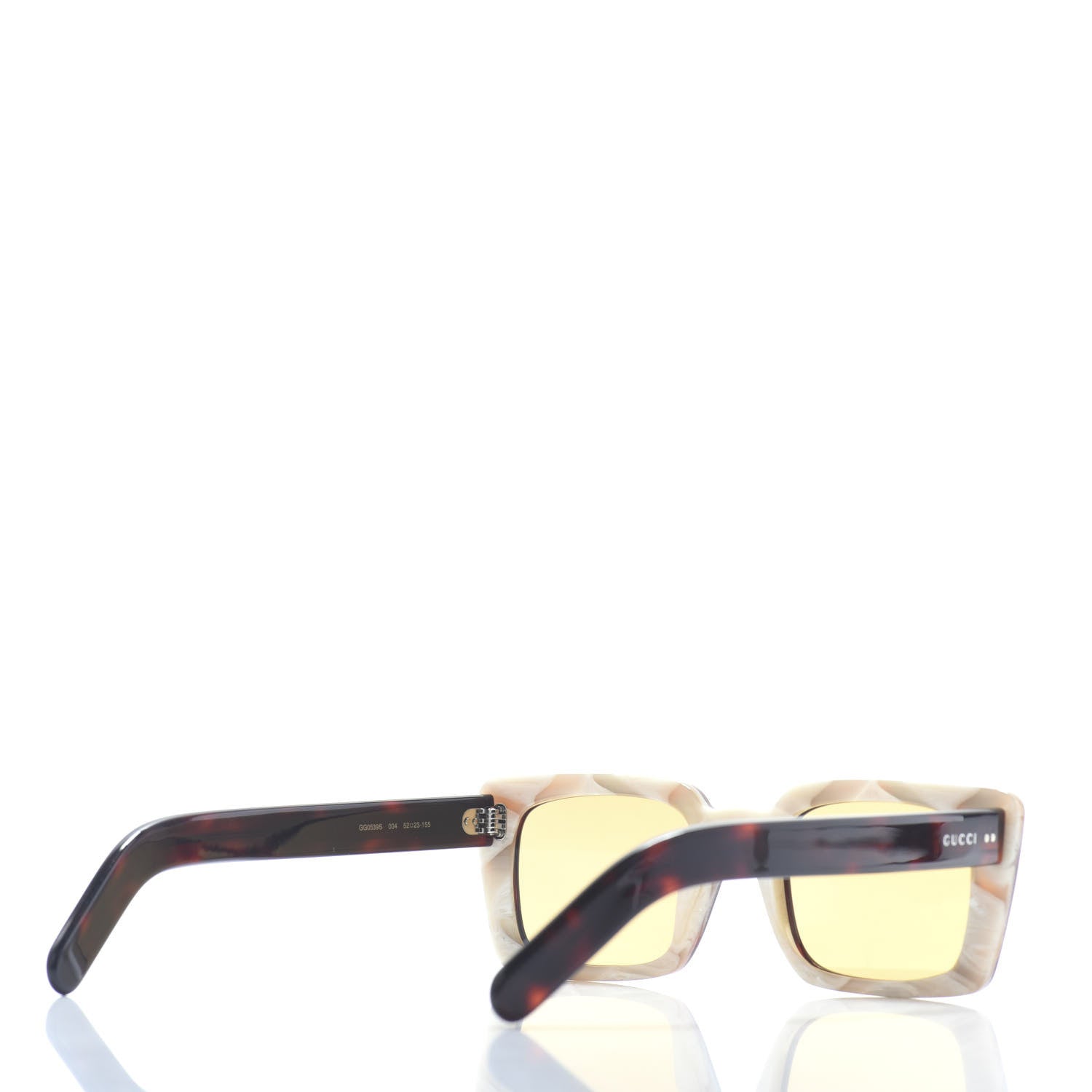 Gucci Acetate Rectangular Frame Sunglasses GG0539S Havana 4 of 6