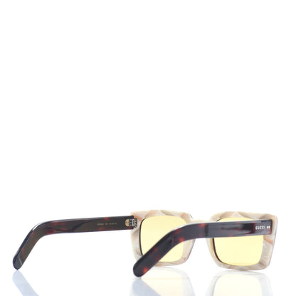 Gucci Acetate Rectangular Frame Sunglasses GG0539S Havana 4 of 6