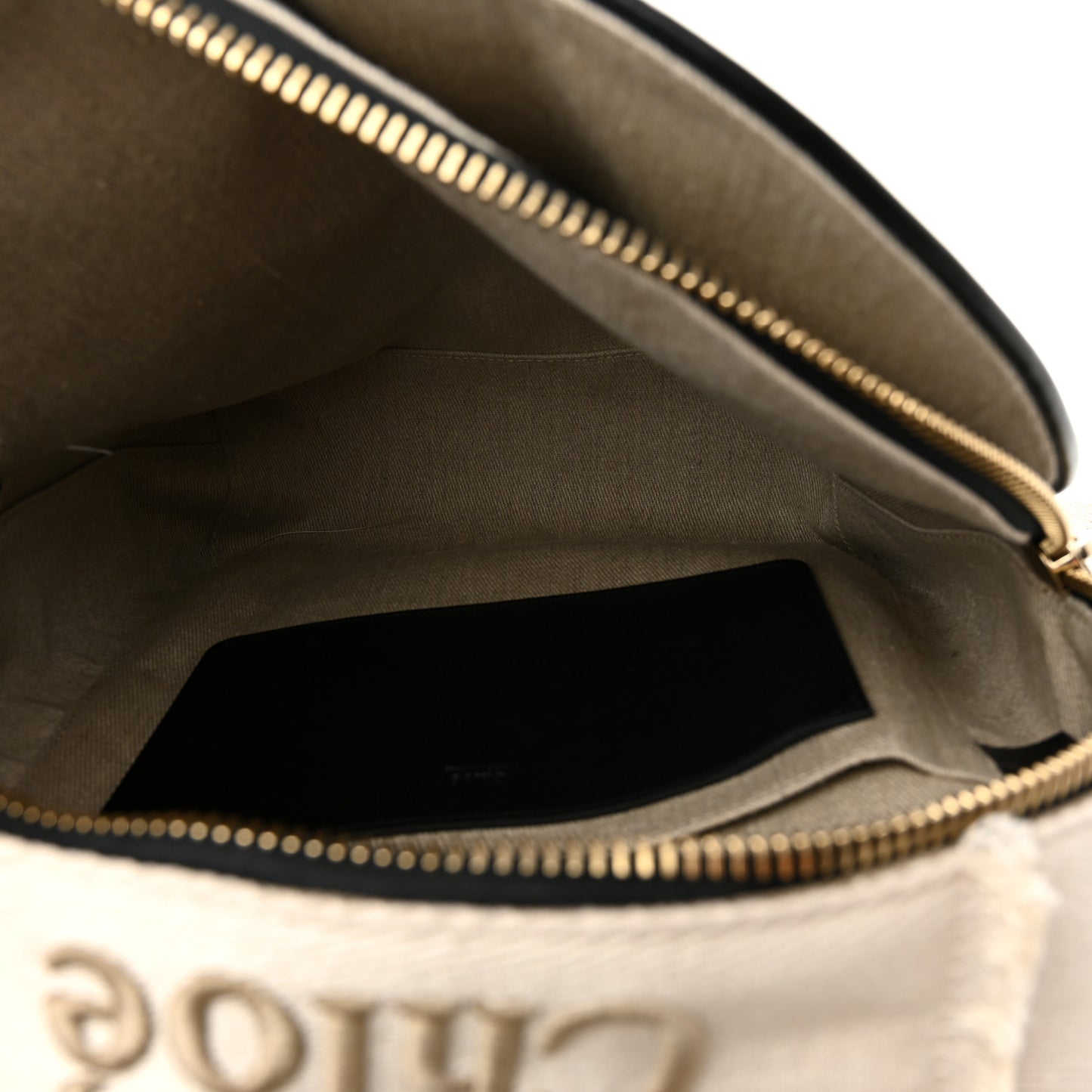 Canvas Logo Embroidered Woody Backpack Sand