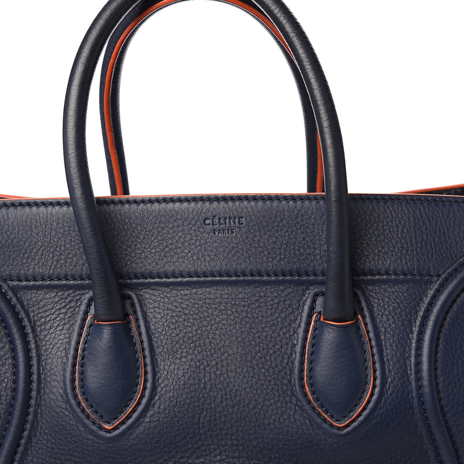 Celine Supple Calfskin Small Phantom Luggage Midnight 5 of 9