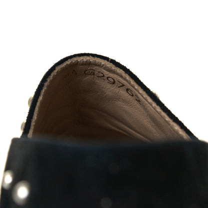 Chanel Suede Pearl CC Espadrilles 36 Black 8 of 9