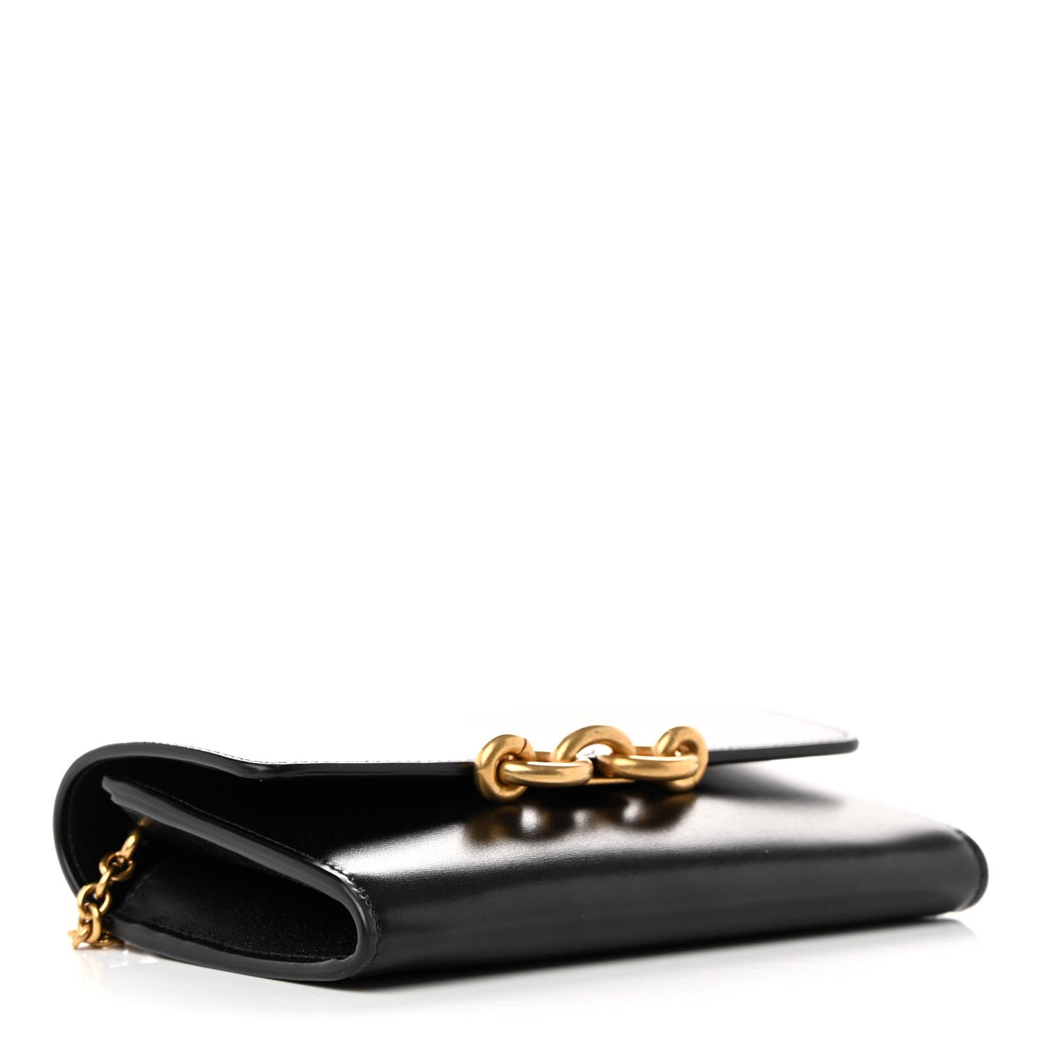 Saint Laurent Smooth Calfskin Le Maillon Chain Wallet Black 4 of 11