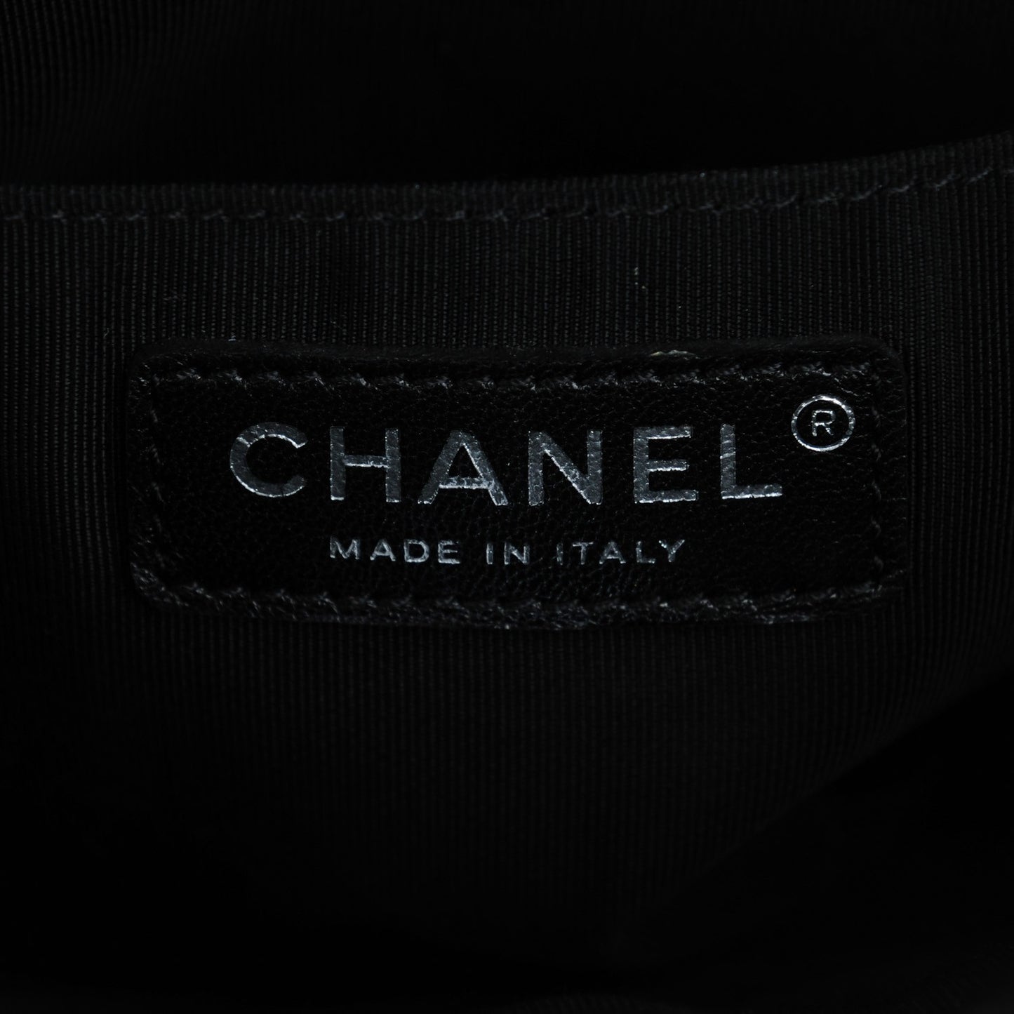 Calfskin Chevron Quilted Small Urban Spirit Backpack Black