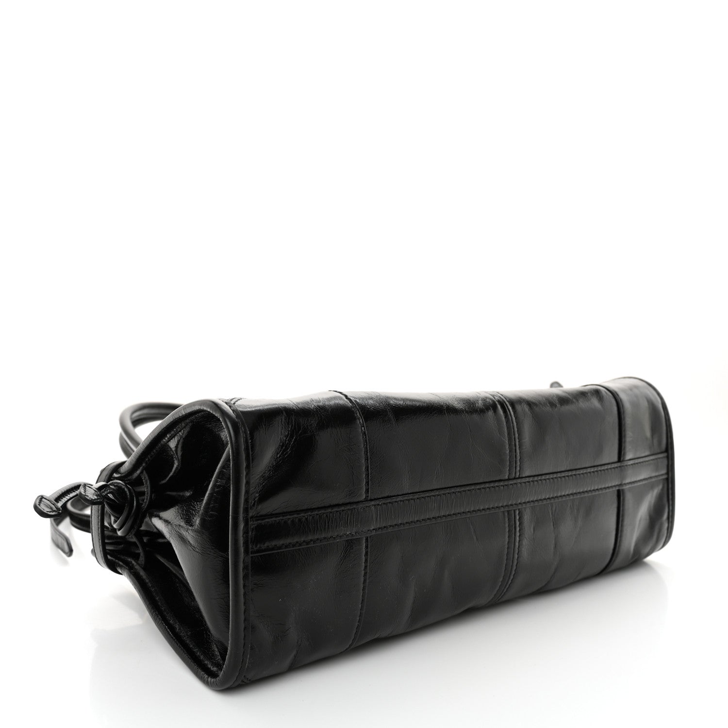 Prada Shiny Nappa Medium Shoulder Bag Black 4 of 10